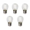 Set van 5 E27 LED lamp P45 schemersensor 3W 250 lm 3000K