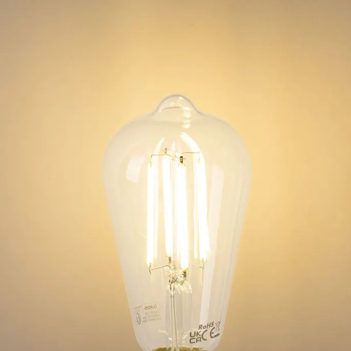 Set van 5 E27 LED lamp ST64 helder 2,2W 470 lm 2700K