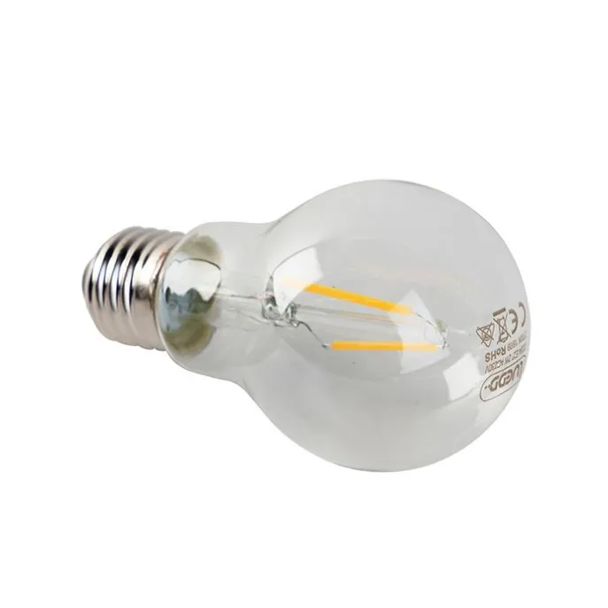 Set van 5 E27 LED lampen A60 helder 2W 180 lm 2700K