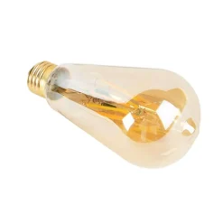 Set van 5 E27 LED lampen dim to warm goud 8W 806 lm 2000-2700K