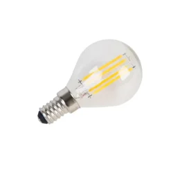 Set van 5 E14 LED lampen filament P45 4W 470 lm 2700K