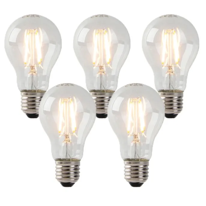 Set van 5 E27 LED lampen helder 3W 250 lm 2200K