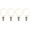 Set van 4 E14 LED lampen P45 mat 3,5W 360 lm 2700K