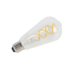 Set van 5 E27 LED lampen spiraal filament ST64 5W 400 lm 2200K