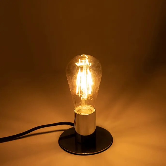 Set van 3 E27 LED lampen ST64 goud met schemersensor 4W 400 lm 2200K