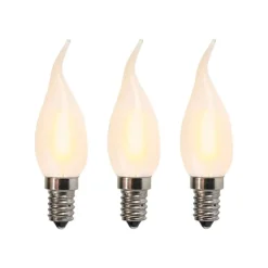 Set van 3 E14 LED matte kaarslampen BXS35 1W 2200K