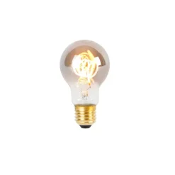 Set van 5 E27 LED spiraal lampen A60 smoke 4W 120 lm 1800K