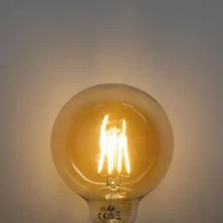 Set van 5 E27 3-staps dimbaar LED lamp goud G95 4W 450 lm 2700K