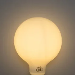 Set van 5 E27 3-staps dimbaar LED lamp opaal G125 4W 450 lm 2700K