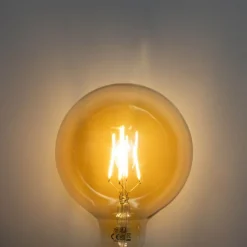 Set van 5 E27 3-staps dimbaar LED goud G125 4W 450 lm 2700K