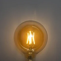 Set van 5 E27 3-staps dimbaar LED goud G125 4W 450 lm 2700K