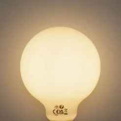 Set van 5 E27 3-staps dimbaar LED lamp opaal G95 4W 450 lm 2700K