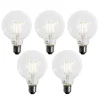 Set van 5 E27 3-staps dimbaar LED lamp G95 4W 450 lm 3000K