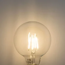 Set van 5 E27 3-staps dimbaar LED lamp G95 4W 450 lm 3000K