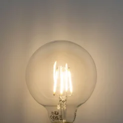 Set van 5 E27 3-staps dimbaar LED lamp G95 4W 450 lm 3000K