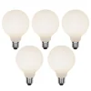 Set van 5 E27 3-staps dimbare LED lamp G95 mat 5W 550 lm 3000K
