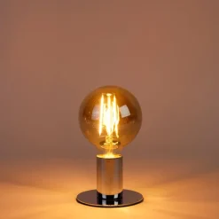 Set van 5 E27 3-staps dimbare LED lamp G95 goud glas 5W 380 lm 2200K