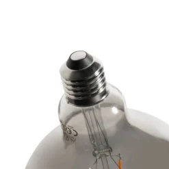 Set van 5 E27 3-staps dimbare LED lampen smoke G125 4W 150 lm 1900K