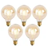 Set van 5 E27 3-staps dimbare LED lamp G95 Goldline 5W 530 lm 2200K