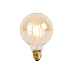 Set van 5 E27 3-staps dimbare LED lamp G95 Goldline 5W 530 lm 2200K