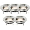 Set van 5 G53 dimbare LED lamp AR111 12W 600 lm 2700K