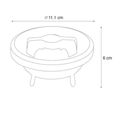 Set van 5 G53 dimbare LED lamp AR111 12W 600 lm 2700K