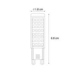 Set van 2 G9 dimbare LED lampen 5.5W 500 lm 2700K