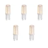 Set van 5 G9 dimbare LED lampen opaal 1.2W 100 lm 2200K