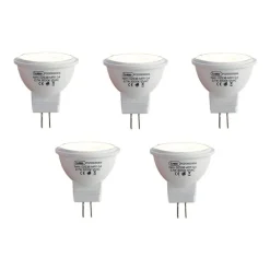 Set van 5 G4 LED lamp MR11 2,7W 210 lm 3000K 12V