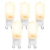Set van 5 G9 LED lampen CUTE PC 2W 200 lm 2700K