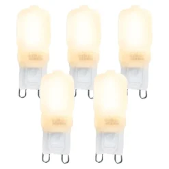 Set van 5 G9 LED lampen CUTE PC 2W 200 lm 2700K