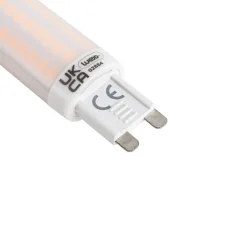 Set van 2 G9 3-staps dimbare LED lampen opaal 4.5W 500 lm 2700K