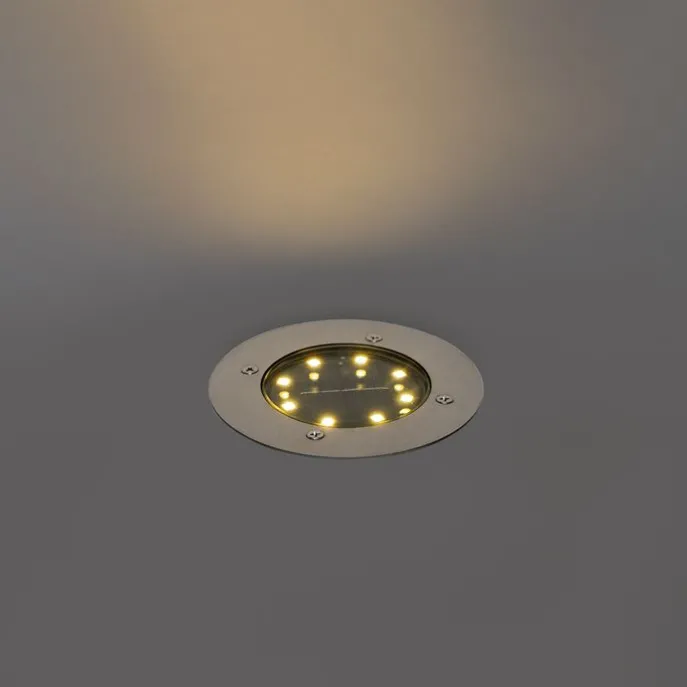 Set van 6 grondspots staal incl. LED IP65 Solar - Terry