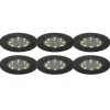 Set van 6 grondspots zwart incl. LED IP65 Solar - Terry