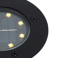 Set van 6 grondspots zwart incl. LED IP65 Solar - Terry