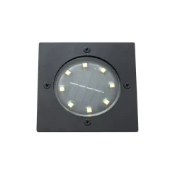 Set van 6 grondspots zwart vierkant incl. LED IP65 solar - Terry