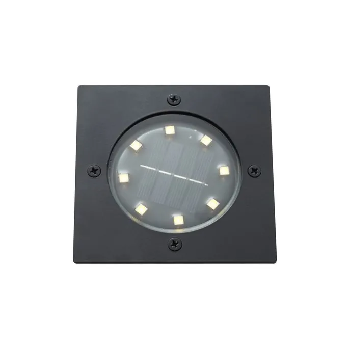 Set van 6 grondspots zwart vierkant incl. LED IP65 solar - Terry