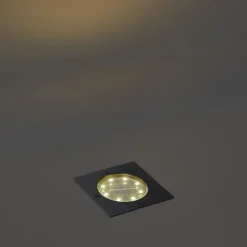 Set van 6 grondspots zwart vierkant incl. LED IP65 solar - Terry