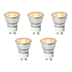 Set van 5 GU10 dimbare LED lampen 35mm 4W 200 lm 2200K