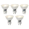 Set van 5 GU10 dimbare LED lampen 7W 600 lm 3000K