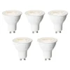Set van 5 GU10 dimbare LED lampen 6W 450 lm 3000K