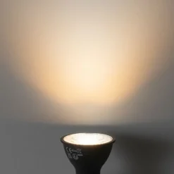 Set van 5 GU10 dimbare LED lampen zwart 6W 450 lm 3000K