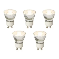 Set van 5 GU10 dimbare LED lampen 35mm 4W 200 lm 2700K