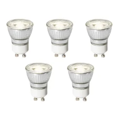 Set van 5 GU10 dimbare LED lampen 35mm 4W 230 lm 4000K