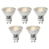 Set van 5 GU10 dimbare LED lamp 3W 200 lm 3000K