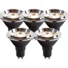 Set van 5 GU10 LED lamp AR70 6W 475 lm 3000K