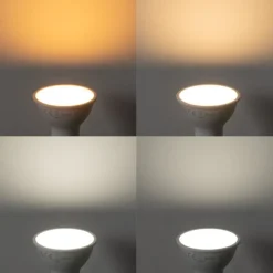 Set van 5 GU10 50mm LED lampen helder 4.7W 400 lm 2200-2400K