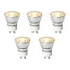 Set van 5 GU10 3-staps dimbaar LED lampen 35mm 4W 220 lm 2700K