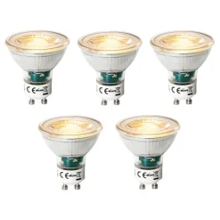Set van 5 GU10 3-staps dimbare LED lampen 6W 460 lm 2000 - 6000K