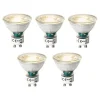 Set van 5 GU10 3-staps dimbare LED lampen 7W 600 lm 2700K